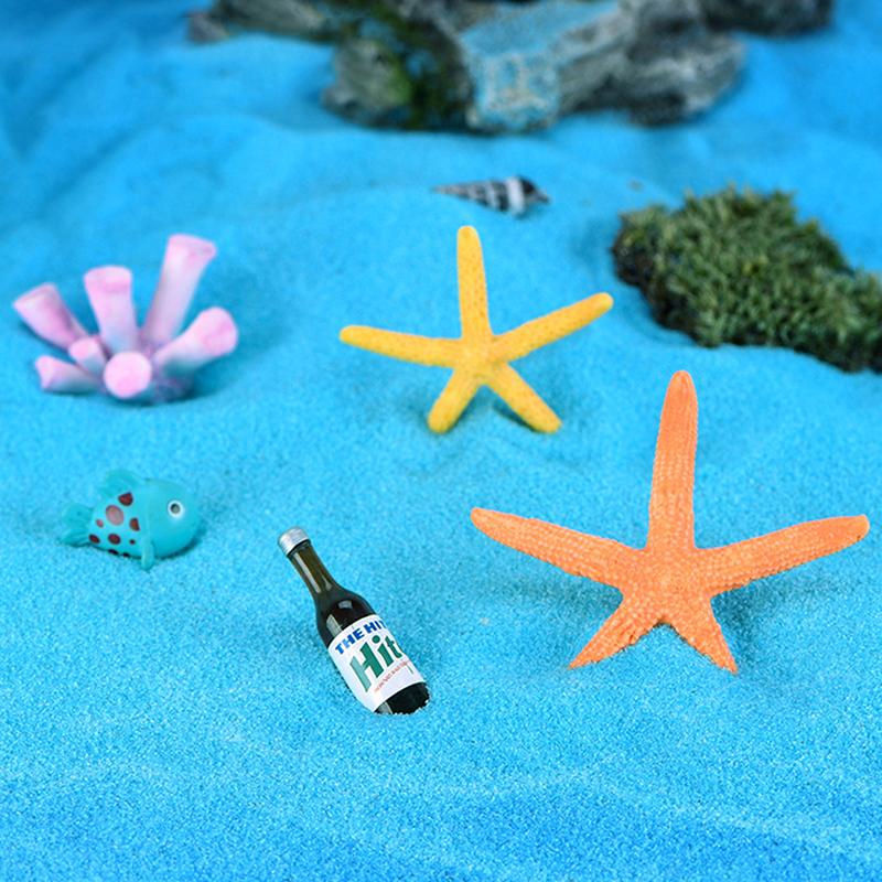 Stea de mare colorată cu cinci brațe, rășină, acvariu, stea de mare, ornamente de peisaj