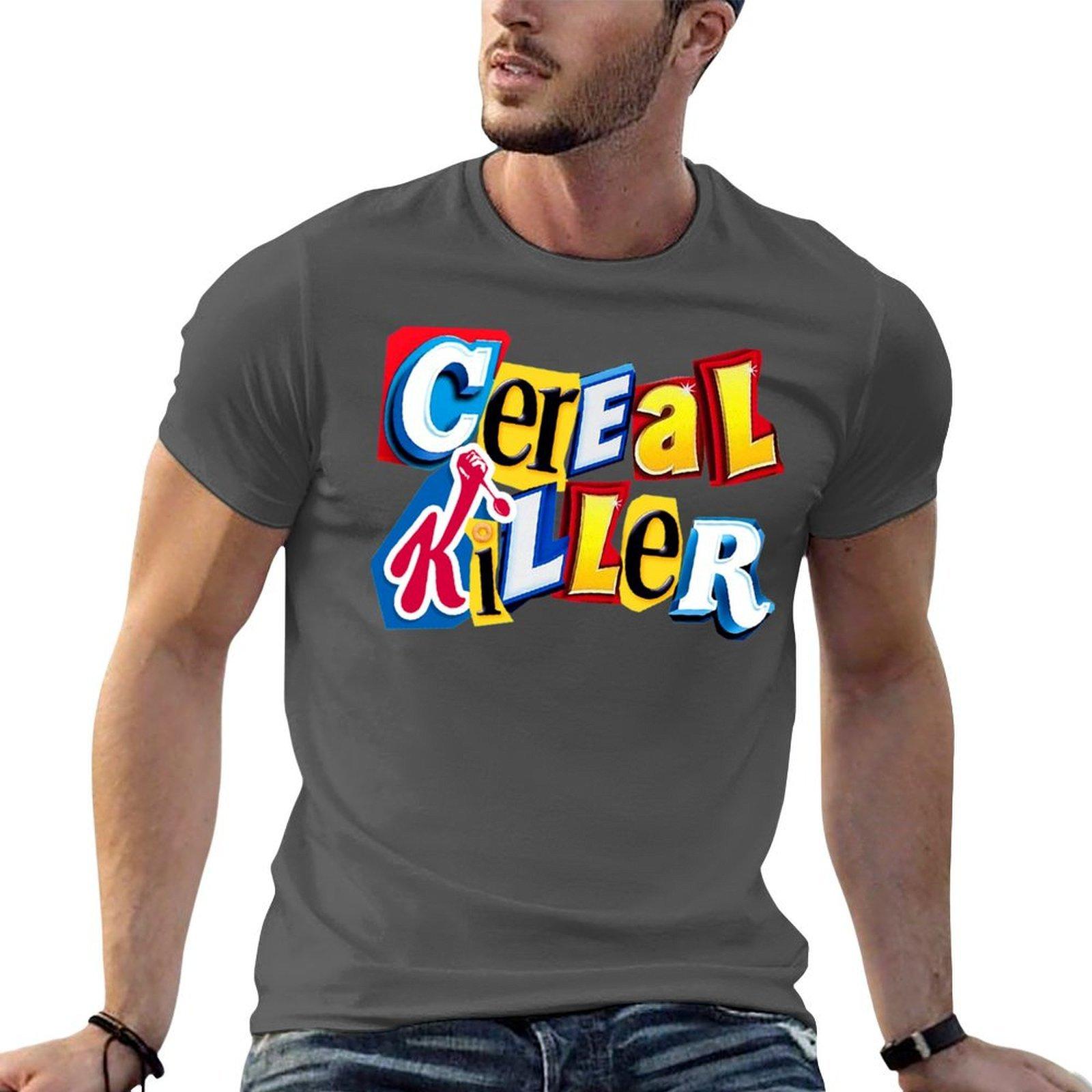 Cereal Killer Ransom Note TShirt t shirts for man pack cotton t shirts for man graphic tees TShirt 4XL