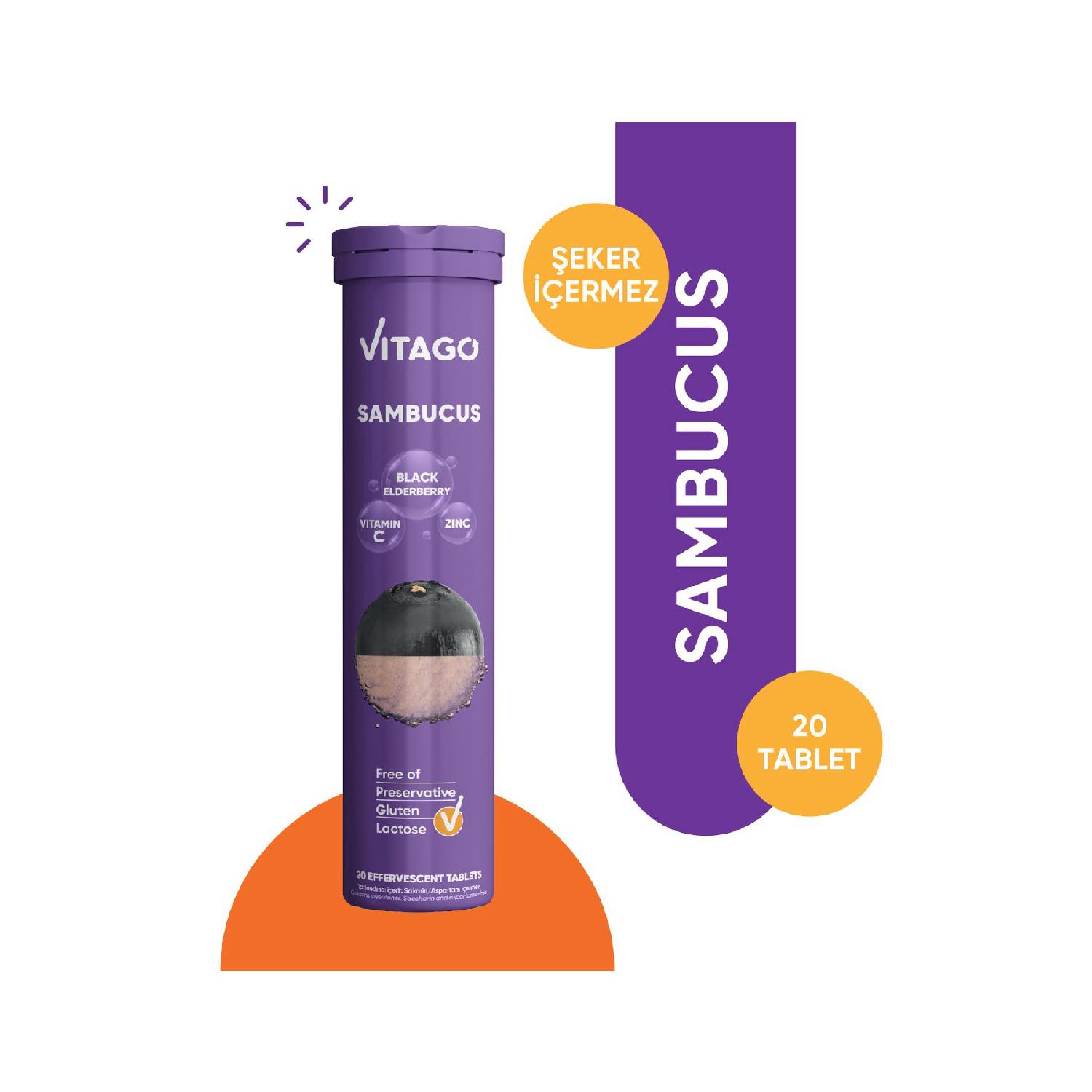 

Sambucus, Vitamin C And Zinc 20 Effervesan Tablet