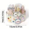 Desktop Rotating Stationery Pen Holder Large Capacity Storage Box Multifunctional Organizer Suitable For Cute Children Girls New