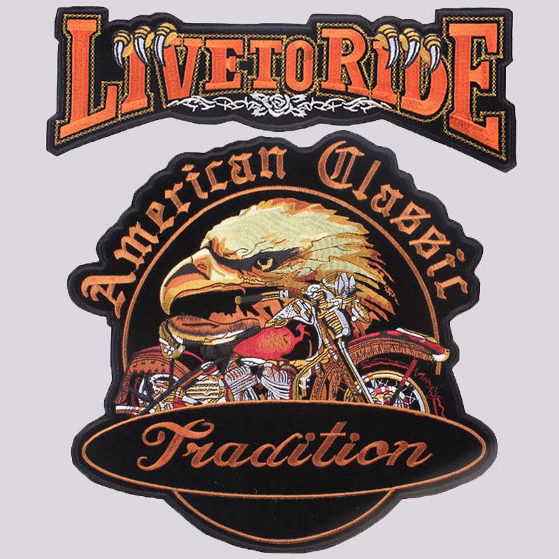 

Патч Череп Мотоцикл Байкер Большой Пришивной Термотрансферная Печать Виниловые Патчи Наклейка для Одежды Куртки DIY Аппликации Моющиеся Патчи