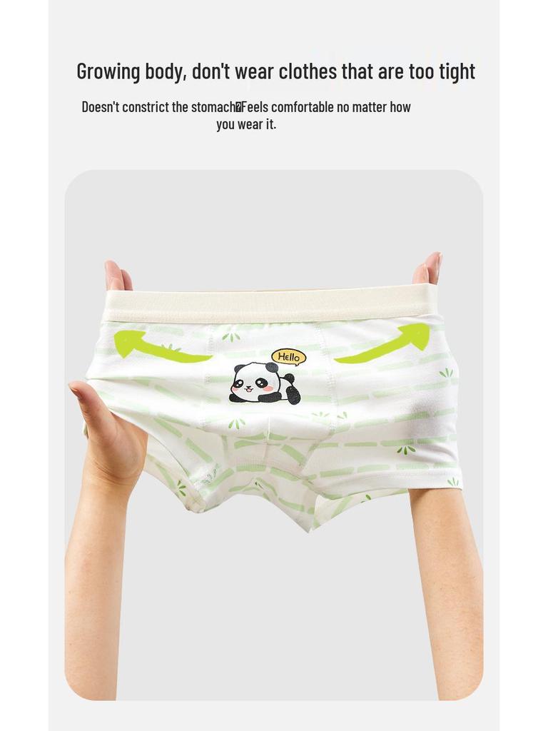 Boys' Pure Cotton Boxer Briefs: Comfortable, No-Pinch Fit for Ages 6-12