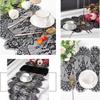 Rectangular Shape Lace Table Runner White Color Lace Floral Table Runners  Tea Party