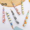 Boho Macrame Phone Wrist Strap Hand-Woven Cell Phone Lanyard Keychain Wristlet Charm Anti-Loss Phone Chain for Women Girls