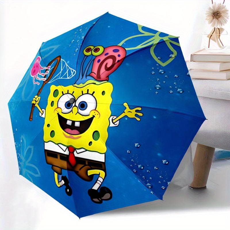 1pc SpongeBob Automatic Open/close, All-Season Portable Folding Umbrella for Women & Men, Travel, Everyday, Events - Durable Frame Yy250809177