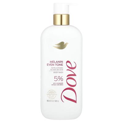 Dove, tělový mycí gel, zlepšení tónu pleti s melaninem, 547 ml (18,5 fl oz)