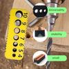 High-precision drilling guide block with adjustable angle for woodworking and metal drillingDIYHand Tool Locator