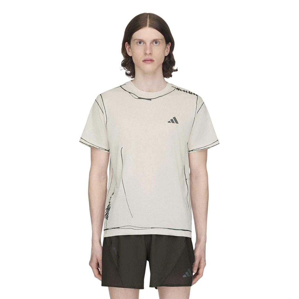 Adidas Mens Doodle Logo Loose Fit T-Shirt