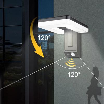 Lampă de perete solară LED pliabilă 120° Lampă impermeabilă de exterior spoturi Senzor de mișcare Solar 3 Moduri Stradă Grădină Deco Lămpi Solare