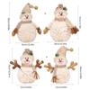 Christmas Snowman Figurines Handmade Stuffed Doll Home Decoration Holiday Party Ornament Household Accessory Daily Use
