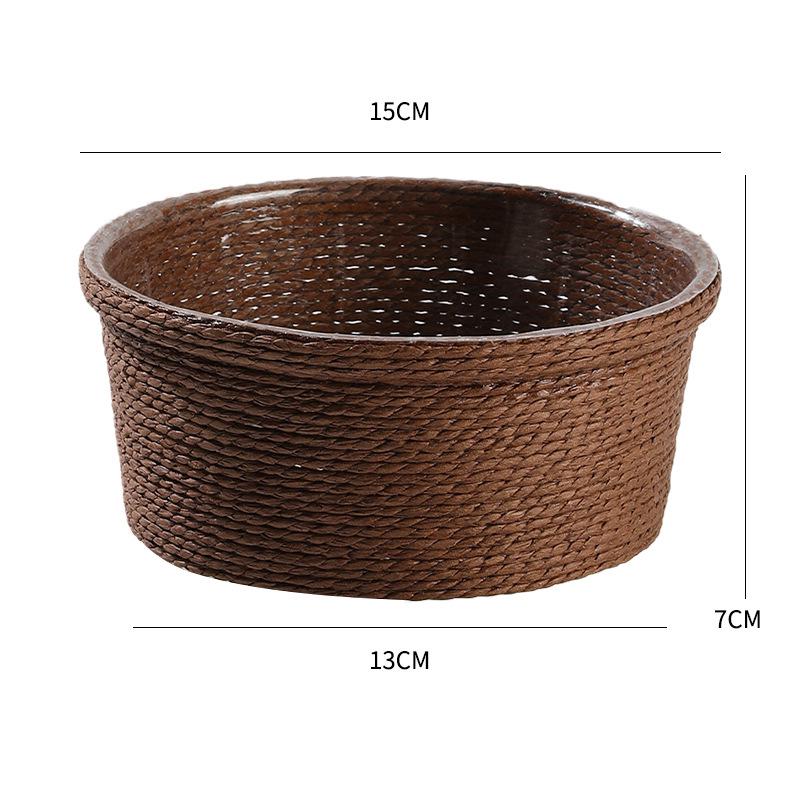 Waterproof Woven Paper Rope Flower Pots: Creative Succulent Basket Set