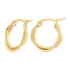 Small Knoted Hoop Earrings for Women Girls Charm Stainless Steel Gold Color Dainty Circle Ears Jewelry