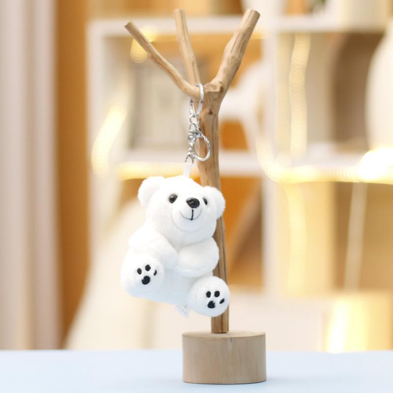 Bear Plush Arctic Backpack Keychain Toy Cute Animal Bag Pendant Decorations