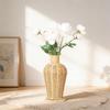 High-Grade Imitation Rattan Woven Vase for Dried Flowers - Elegant Living Room and Desktop Ornament