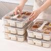 Seasoning Box Kitchen Sealed Spice Storage Box Food Grade Transparent Seasoning Box Refrigerator Fresh-Keeping Box With Handle YLE590
