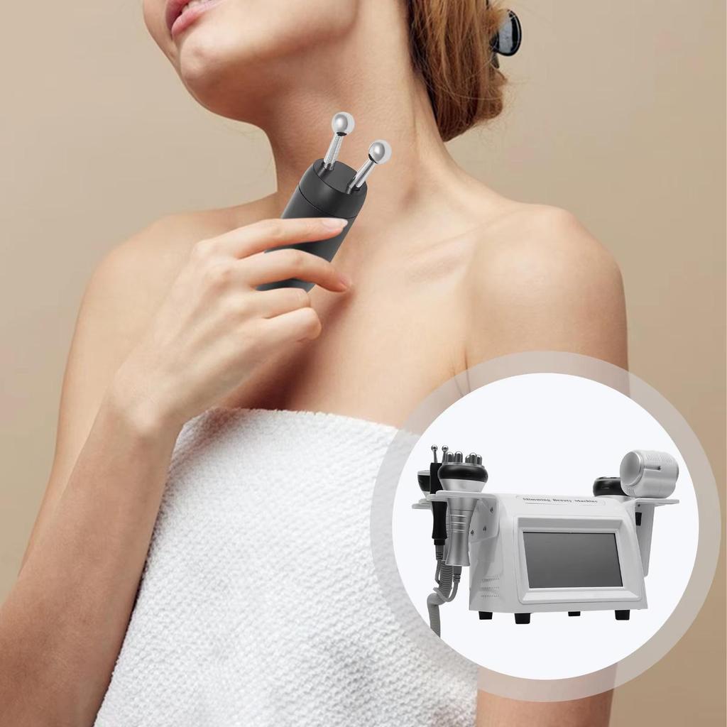 6-in-1 40K Ultrasonic Cavitation Device with Vacuum Lifting - Salon-Grade Body Slimming, Facial Firming & Beauty Machine