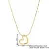 Stainless Steel Necklaces Hollow Heart Pendant Clavicle Chain Fashion Light Luxury Simplicity Necklace For Women Jewelry Gifts