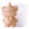 Cute 3D Bear Silicone Mold Creative Multiple Bears DIY Chocolate Candy Molds Kitchen Baking Cake Decor Candle Soap Mould