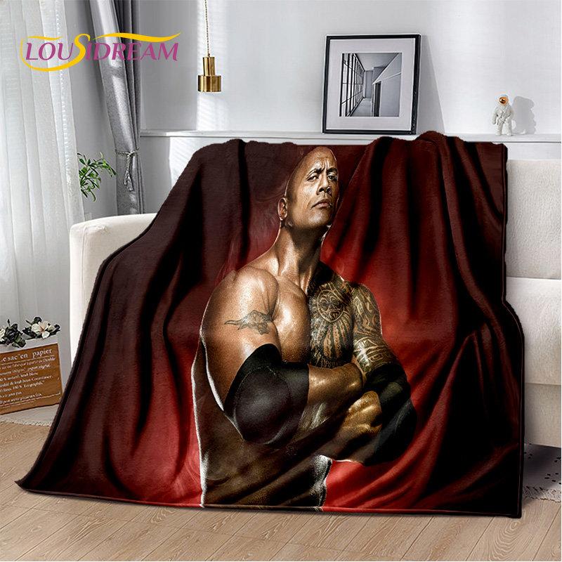 HD The Rock Dwayne Johnson Soft Plush Blanket,Flannel Blanket Throw Blanket for Living Room Bedroom Bed Sofa Picnic Cover Kids