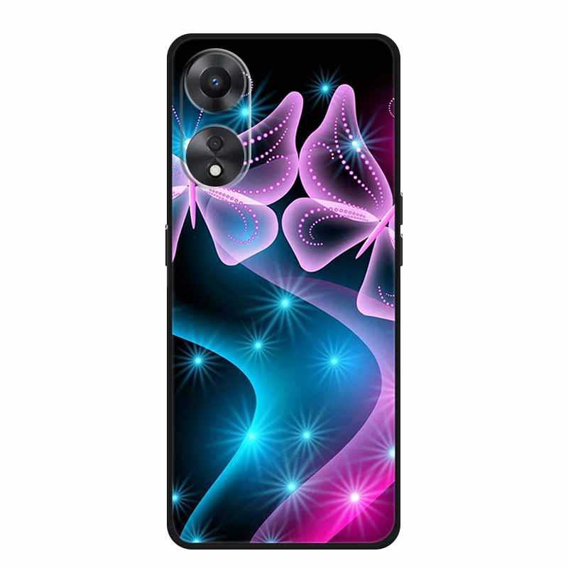 For OPPO A78 5G Case Fashion Silicone Soft TPU Back Cover For Oppo A58 A58X 5G OPPOA78 5G Phone Cases Shockproof CPH2483 Fundas