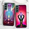 The Mandala Chakra Insist Yoga Phone Case For Samsung A02 A03 A03S A04 A04S Galaxy A55 A35 A25 A15 S10 Lite A9 A8 A7 A6 Plus A90