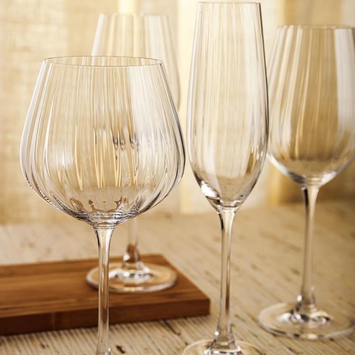 Verre De Vin Bohemia Crystal Optic Transparent 6 Unités 500 Ml