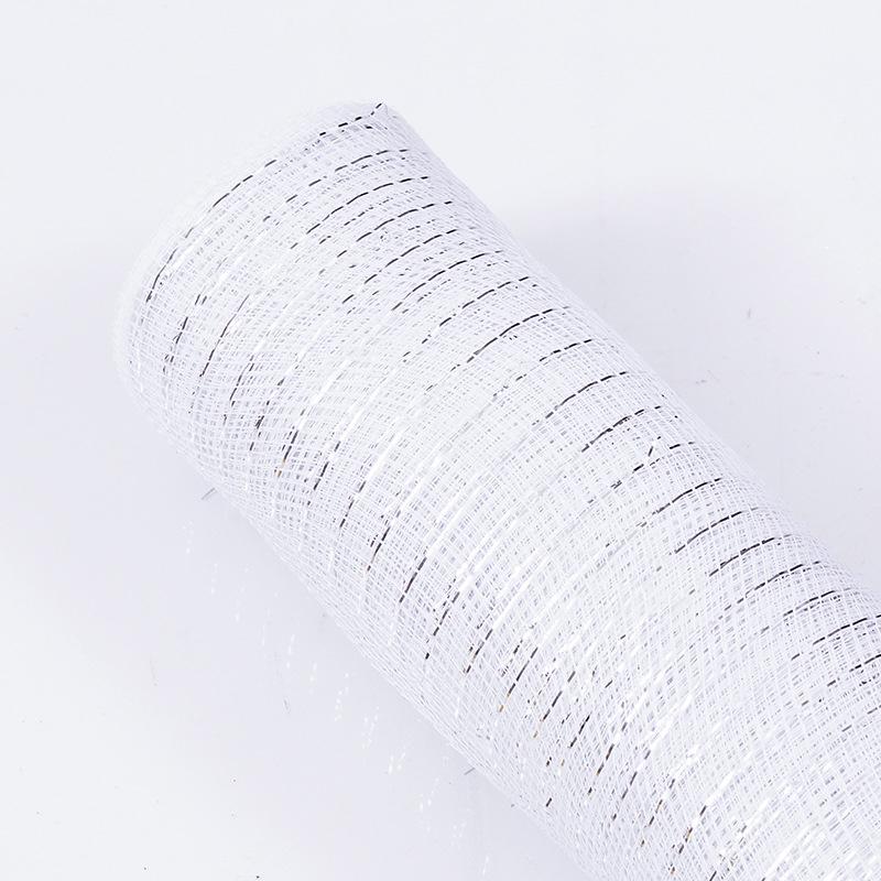Silver Gold Mesh Net for Christmas Decorations & DIY Flower Wrapping – 10 Meters