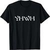 YHWH v hebrejštině Význam Tetragrammaton Bůh Yahweh Tričko založené na víře