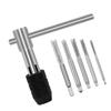 T-Handle Tap Wrench Threading Tool Set With Antislip Grip Suitable For Industrial Repair Home Improvement Projects