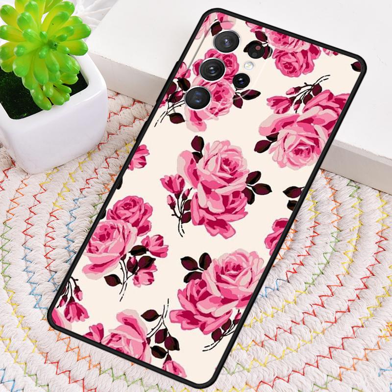 Floral Pattern Flower Phone Case for Samsung Galaxy Note 10 Pro S26 Ultra S23 S24 FE S25 S21 S22 PLUS Shockproof Cove