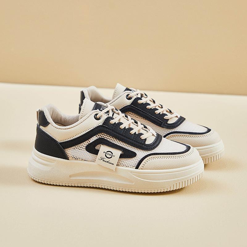 Mesh White Shoes for Women In Summer New High-rise Student Shoes Breathable Casual Shoes