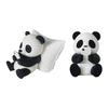 Cute Panda Ornaments 3D Printed Ornaments, & Pillow Desktop Figurine, Stress Relief Sculpture Desk Accessories for Office Home Decoration, Creative