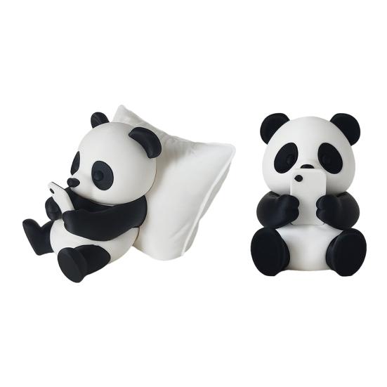 Cute Panda Ornaments 3D Printed Ornaments, & Pillow Desktop Figurine, Stress Relief Sculpture Desk Accessories for Office Home Decoration, Creative