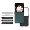 For Honor Magic V Flip 5G Case Hinge Design Genuine Cow Leather+PC Phone Cover