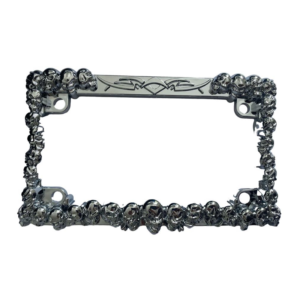 Motorrad Kunststoff Silber/Schwarz Nummernschild Rahmen Motorrad Nummernschild Halter Nummernschild Abdeckung für UNS