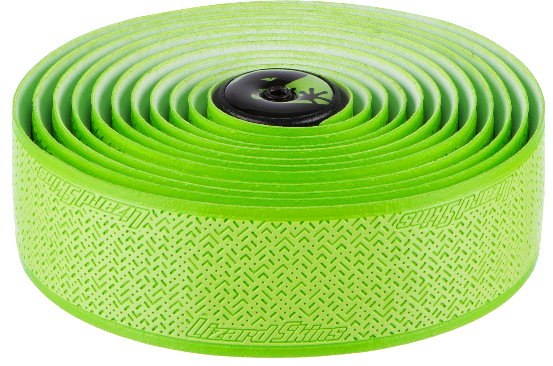 

Lizard Skins DSP Bar Tape & Plug V2 Bar Tape Cycling Road Bike Grips/Cyclocross Grips 2.5mm Hyper Green DSPCY270