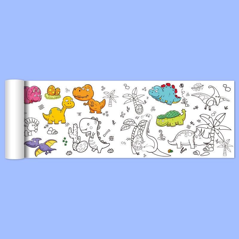 Children’s Graffiti Color Scroll: Large Drawing Paper & Storybook Canvas for Kindergarten