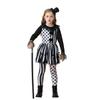 Costumi per bambini di Halloween costume da clown festa circense vestito da mago vestito per bambine spettacolo di carnevale