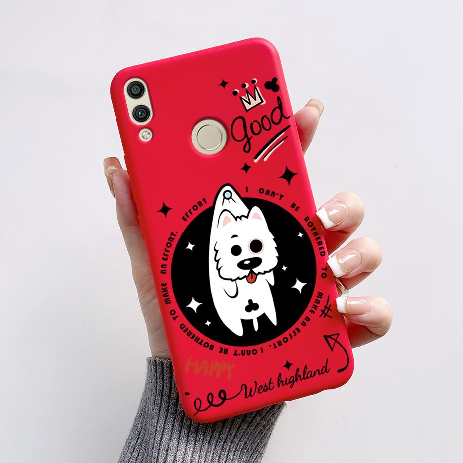 For Huawei Honor 8X Case Honor 8A 8C 8S Cover Cute Rabbit Panda Painted Soft TPU Phone Case For Honor 8A 8C 8S 8X Honor8X Fundas