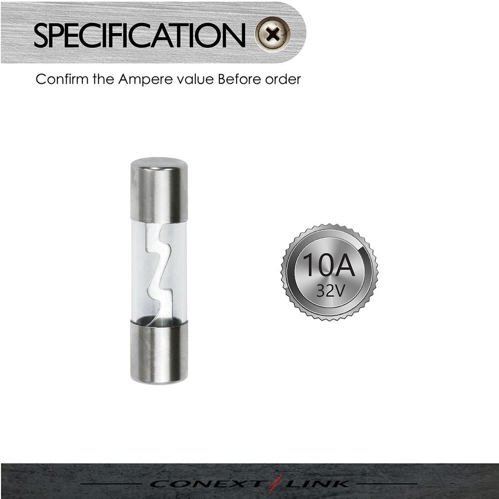 Conext Link AGU10-10 10 Nickel 10 Amp AGU Fuses 10