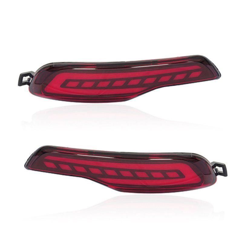 LED Rear Bumper Reflectors Light Sequential Turn Signal Brake Tail Lamp For Jeep Cherokee 2014-2018