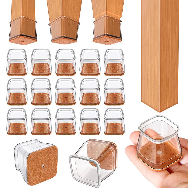 Thickened Non-Slip Universal Chair/Table Leg Covers - Silent Protective Pads