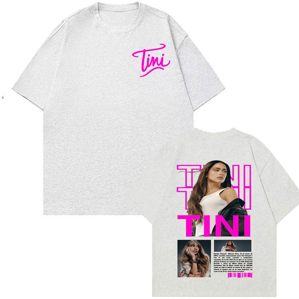 Tini Stoessel Futtura Album 2025 Cover T Shirts Unisex Women Clothing Aesthetic Fashion Tshirts Cotton Casual Short Sleeve Tshirt