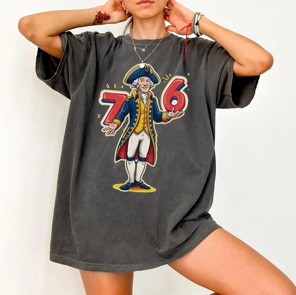 67 Funny George Washington Meme Six Seven Gen Alpha Slang Unisex T-Shirt XXXXL