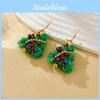 Tree Christmas Charming Earrings Vibrant Handmade Design Ideal For Holiday Gatherings