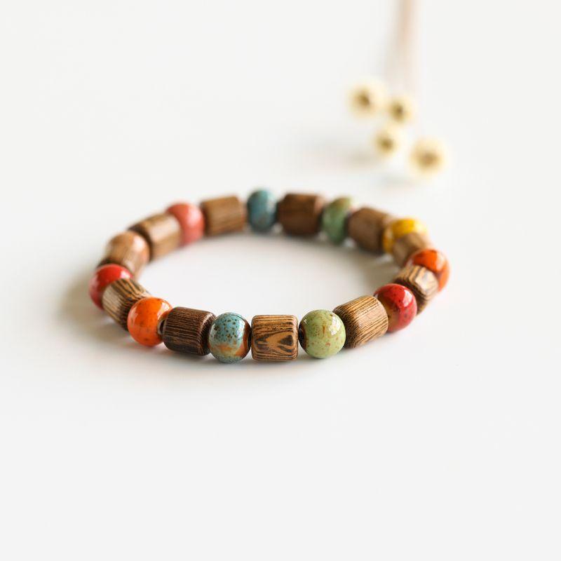 

Цзиндэчжэнь Керамический Женский Новый Китайский Стиль Фантазийный Браслет Round wood column