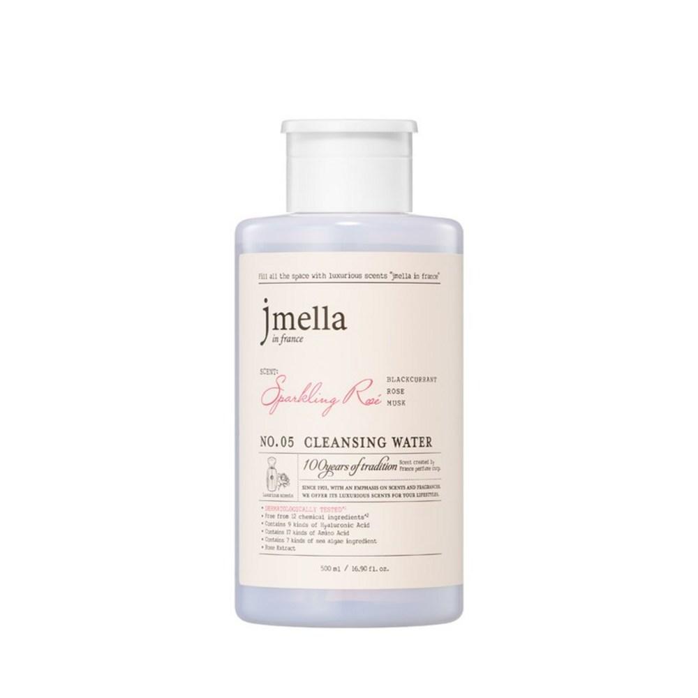 J.Meline France Sparkling Rosé Cleansing Water 500ml, Sparkling Rosé Cleansing Water 500, 1 piece