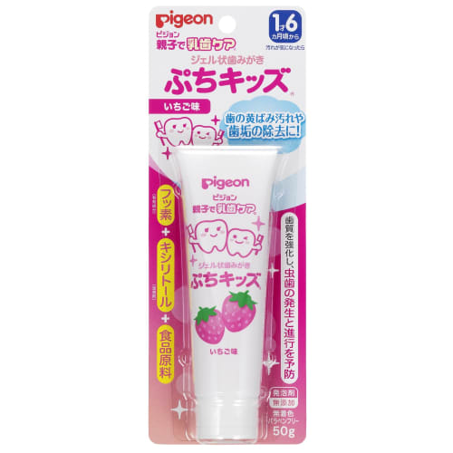 

Pigeon Parent and Child Baby Teeth Care Gel Toothpaste, Petit Kids, Strawberry Flavor (50g x 4 packs)