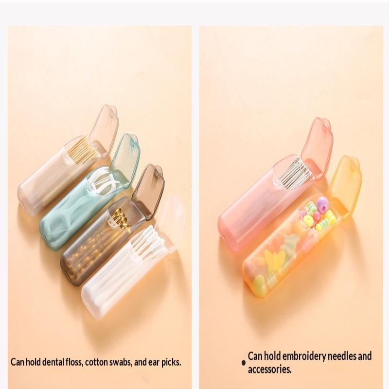 5Pcs/Set Mini Toothpick Storage Boxes Toothpick Holder With Lid Home Kitchen Restaurant Portable Small Toothpick Case