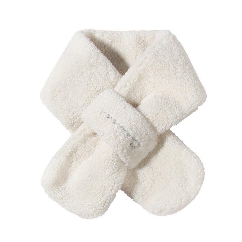 

Lambswool Women s Scarf - Thick, Warm, Versatile Neck Warmer for Autumn/Winter in Japanese & Korean Style 95*14CM бежевый